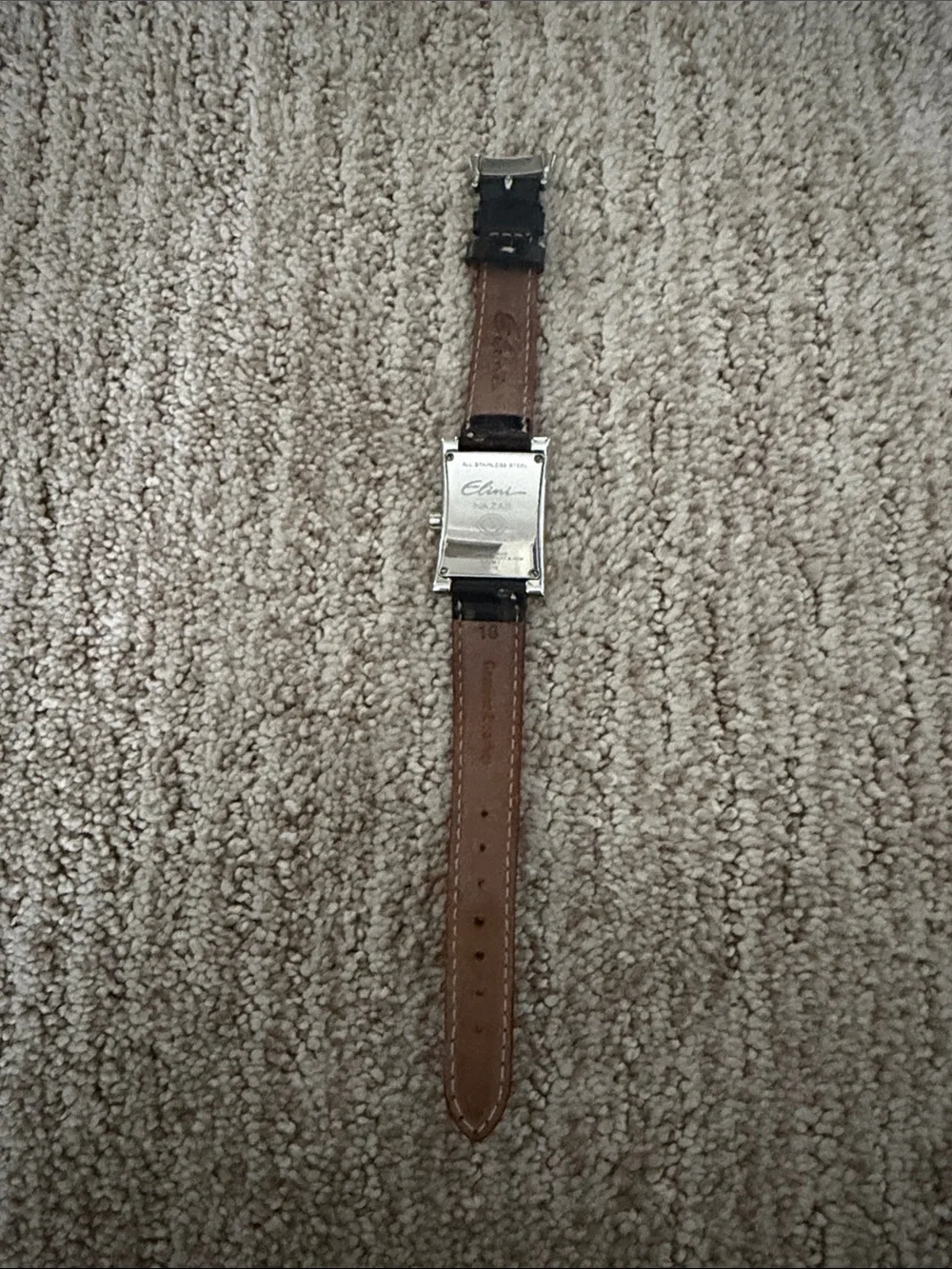 Black Leather Strap Elini Nazar Lucky Eye Women's Watch
